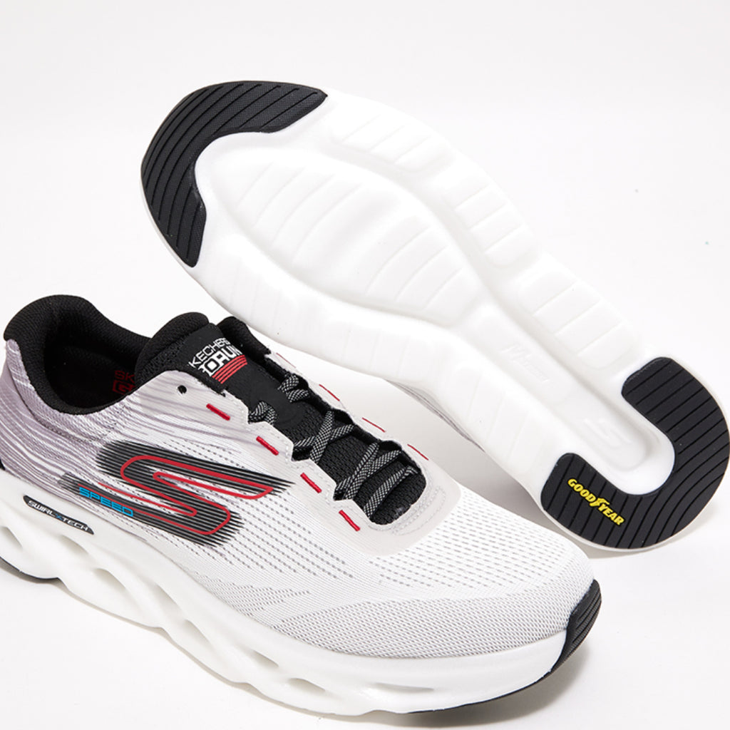 Skechers GO RUN Surge Tech Speed – 220908-WGY – White/Black/Red