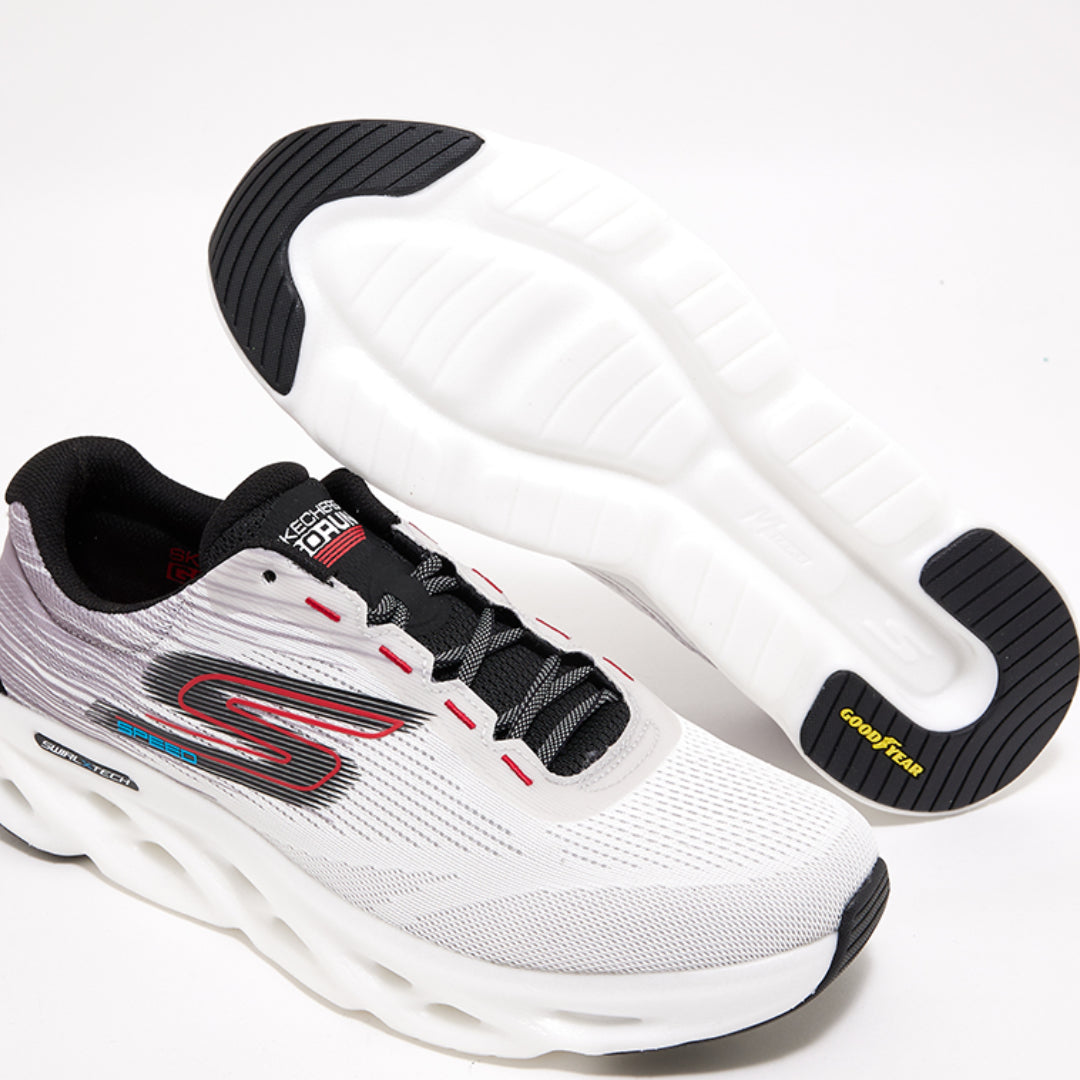 Skechers GO RUN Surge Tech Speed – 220908-WGY – White/Black/Red