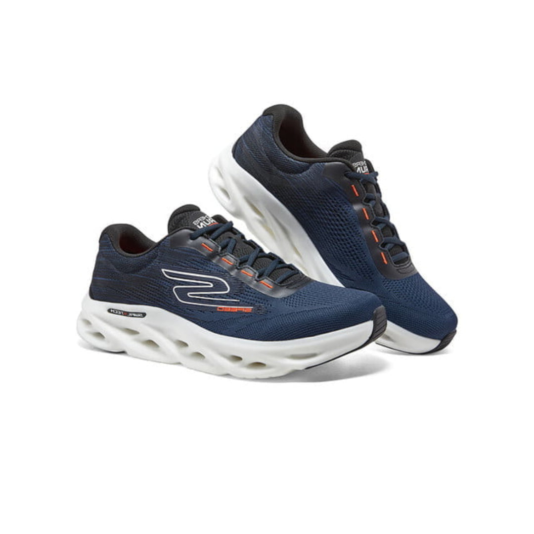 Skechers GO RUN Swirl Tech Speed – Rapid Motion – 220908-NVBK – Navy/Black