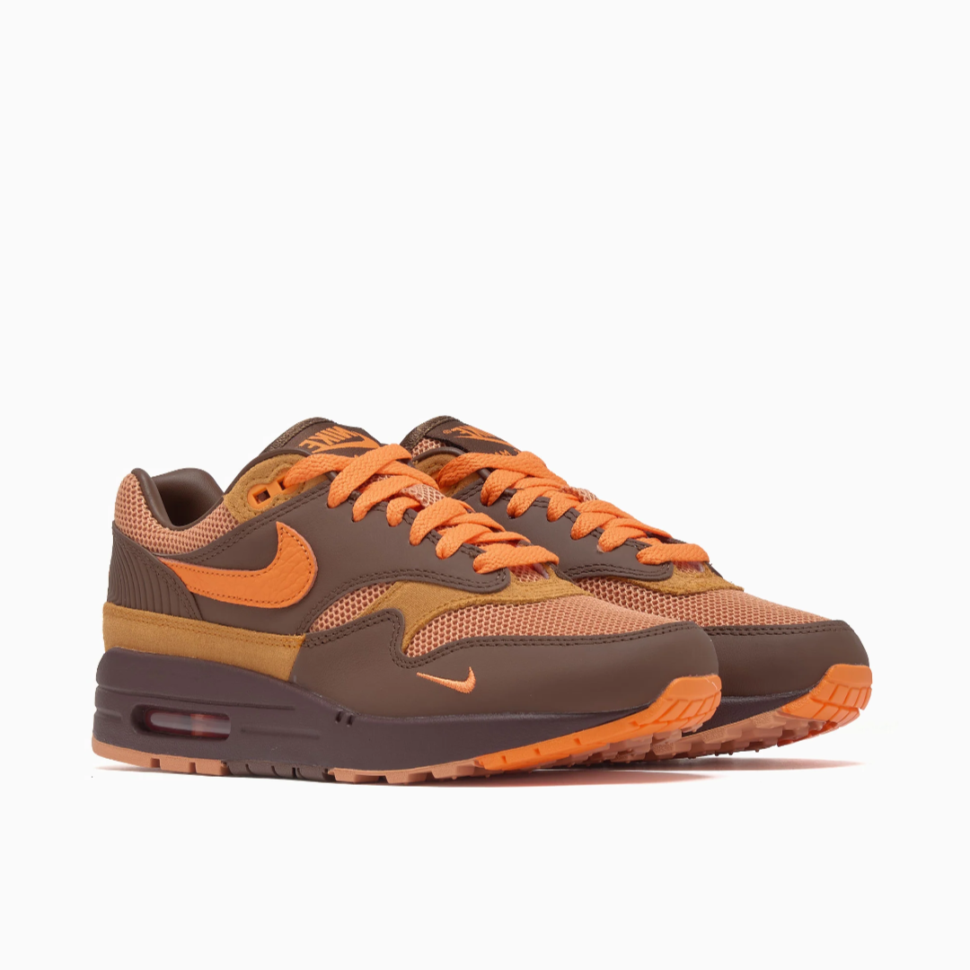 Nike Air Max 1 “King’s Day” Men’s Casual Sneaker – HF7346-200 – Baroque Brown/Orange