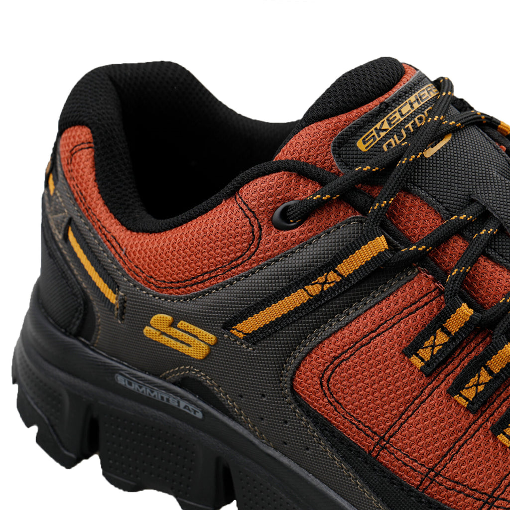 Skechers Summits AT – Upper Draft – 237620-RUST – Rust/Black/Orange