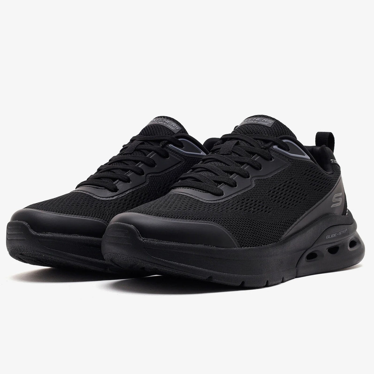 Skechers BOBS Sport Arc Waves 2.0 Class Rank Slip-ins – 118340-BBK – Black / Black