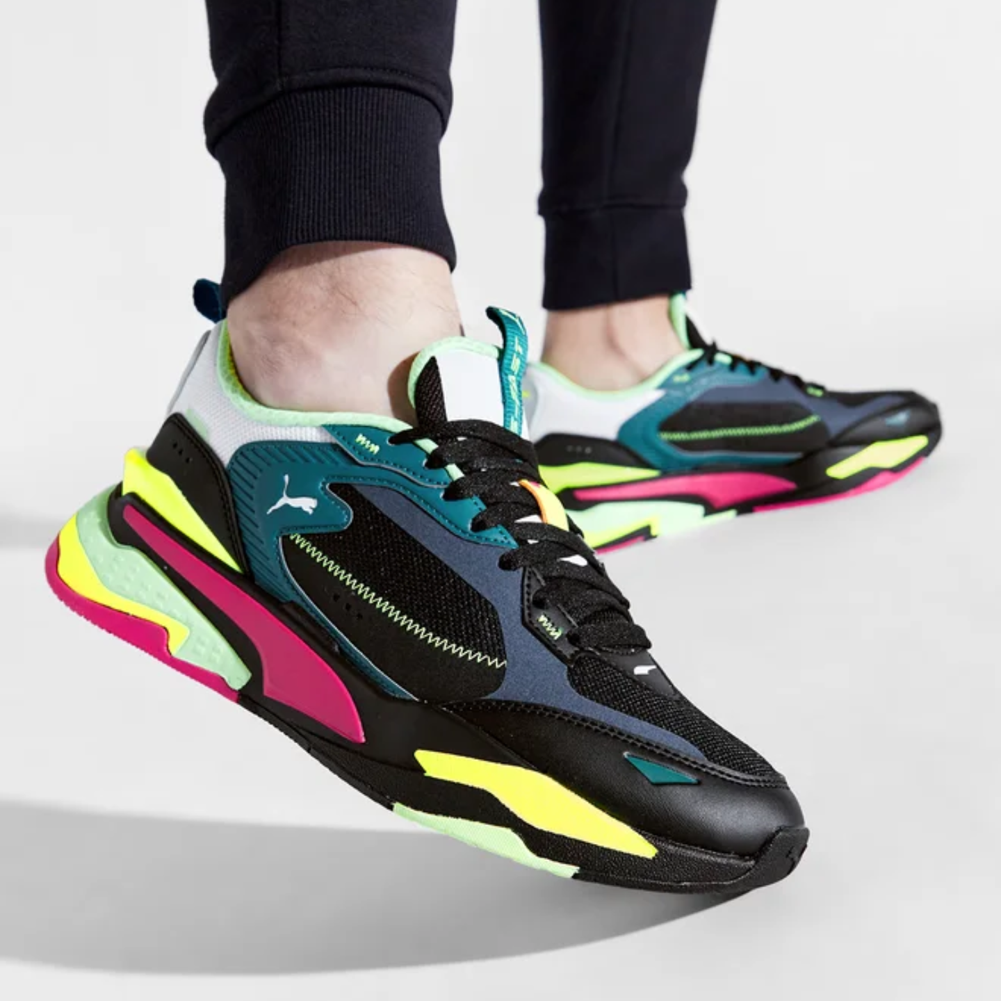 Puma RS-Fast “Limiter Black Blue Coral Pink” – 385043-01