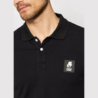 Karl Lagerfeld Logo Patch Polo Shirt – KL21MPL01 – Black