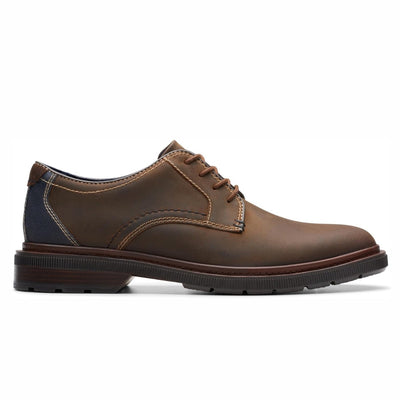 Clarks Burchill Derby – 261769287 – Beeswax Leather / Navy
