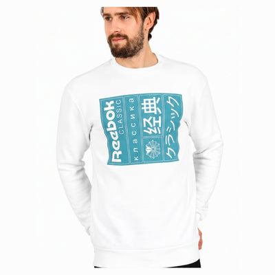 Reebok Classic International Graphic Crew Sweatshirt – DT8190 – White