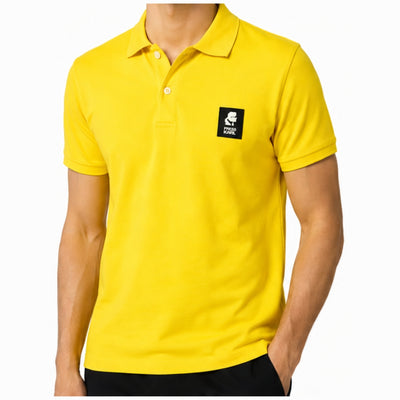 Karl Lagerfeld Logo Patch Polo Shirt – KL21MPL01 – Yellow