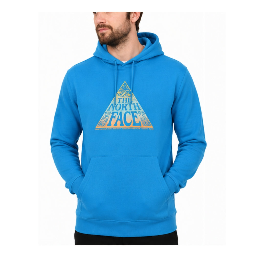 The North Face Regrind Pullover Hoodie – NF0A7X2NJA71 – Super Sonic Blue
