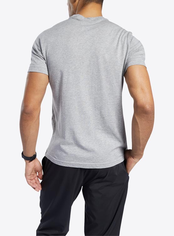 Reebok Graphic Series Stacked T-Shirt – FP9153 – Medium Grey Heather