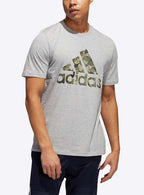 Adidas Camo Badge of Sport Graphic T-Shirt – GL6293 – Medium Grey Heather