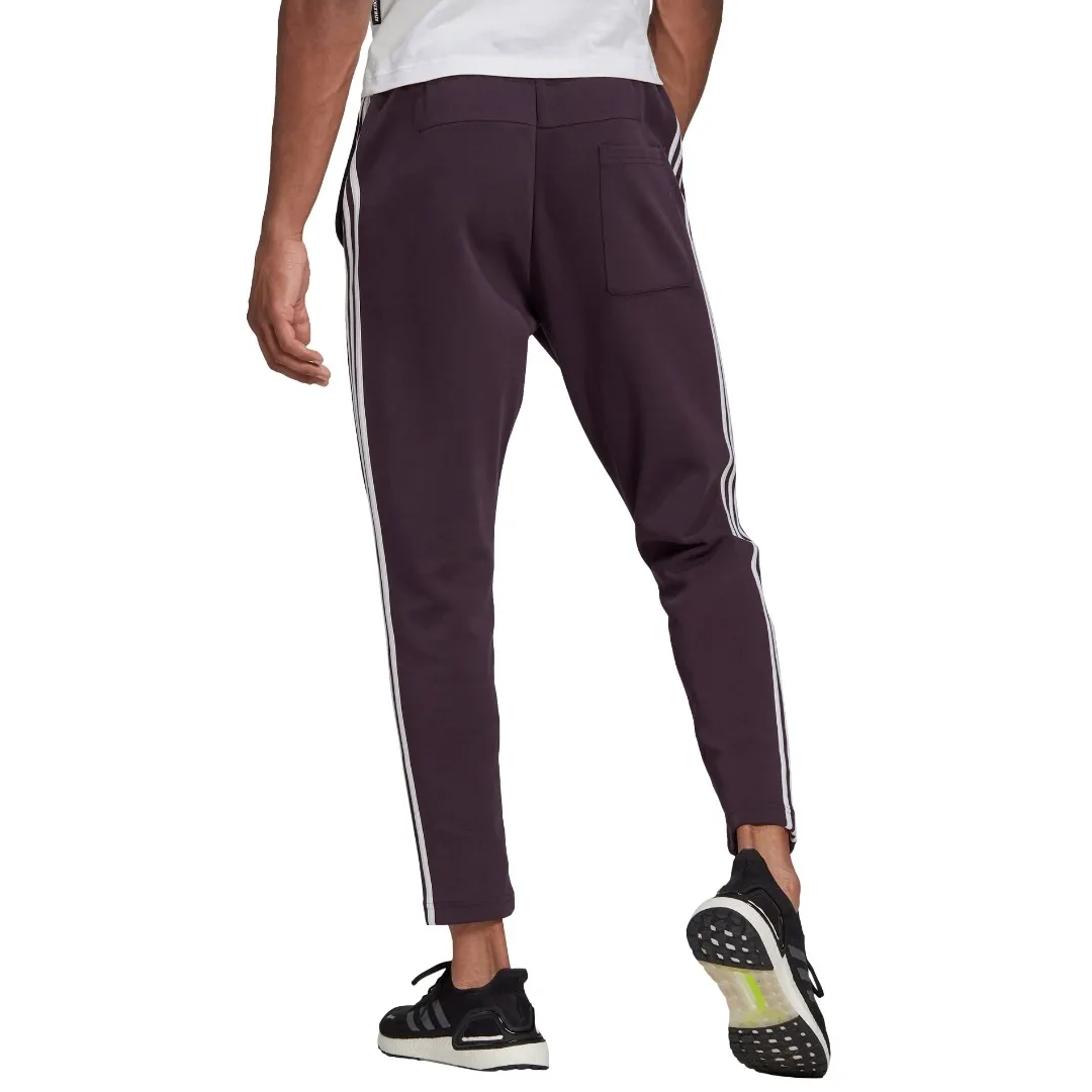 Adidas Essentials Warm-Up Tapered 3-Stripes Track Pants – GE5936 – Shadow Maroon