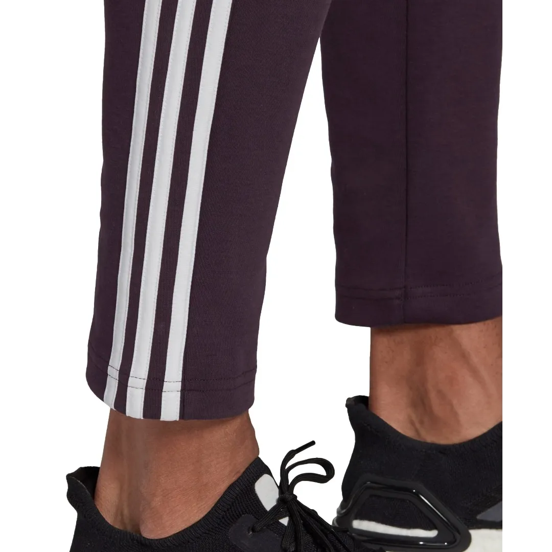Adidas Essentials Warm-Up Tapered 3-Stripes Track Pants – GE5936 – Shadow Maroon