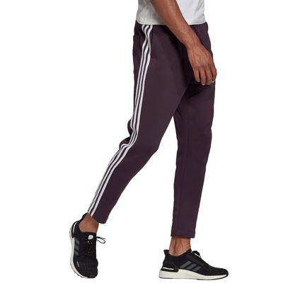 Adidas Essentials Warm-Up Tapered 3-Stripes Track Pants – GE5936 – Shadow Maroon