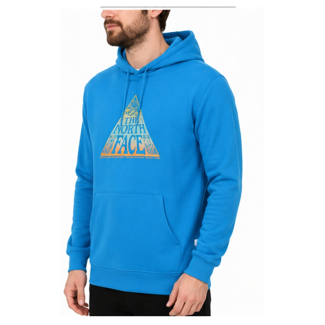 The North Face Regrind Pullover Hoodie – NF0A7X2NJA71 – Super Sonic Blue