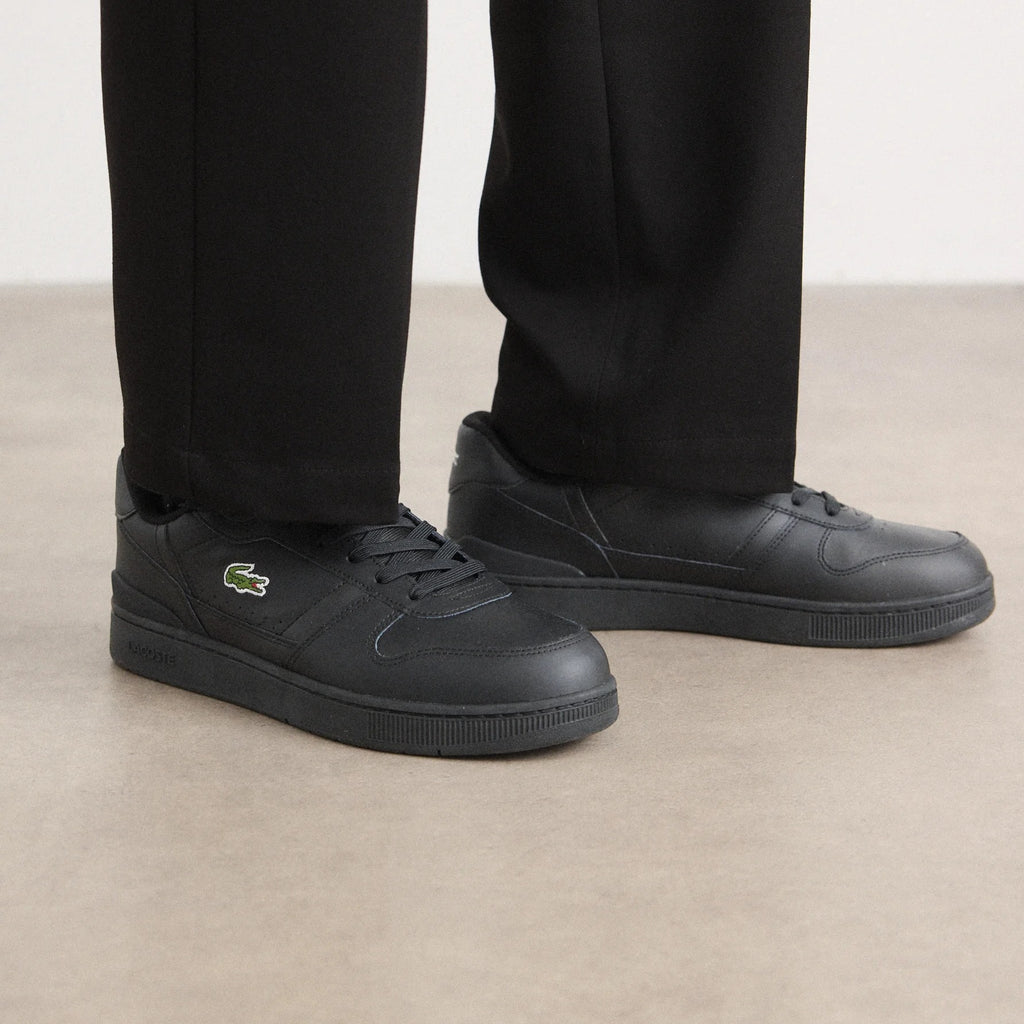 Lacoste T-Clip Set 224 2 SMA Leather Sneakers – 7-48SMA003102H – Black