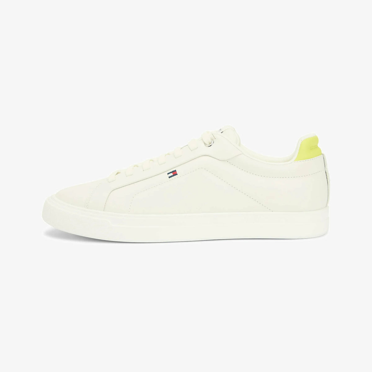 Tommy Hilfiger Icon Court Light Essential – FM0FM05678 – White / Lime Yellow
