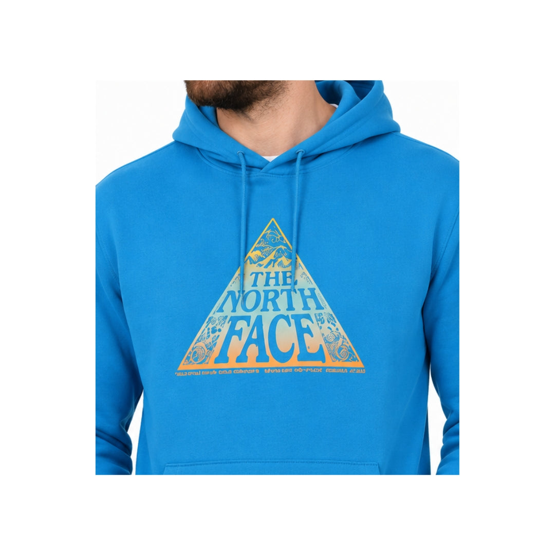 The North Face Regrind Pullover Hoodie – NF0A7X2NJA71 – Super Sonic Blue