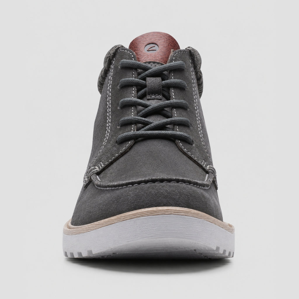 Clarks Barnes Mid Oxford Boot – 261673137 – Cola Suede / Dark Brown