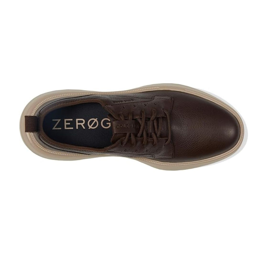 Cole Haan ZERØGRAND WFA Plain Toe Oxford – C38918 – Dark Chocolate / Cobblestone