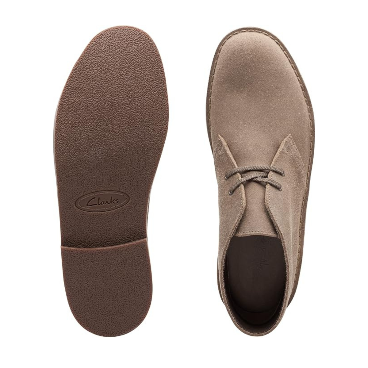 Clarks Bushacre 2 Chukka Boots – 261411547 – Taupe Distressed Suede