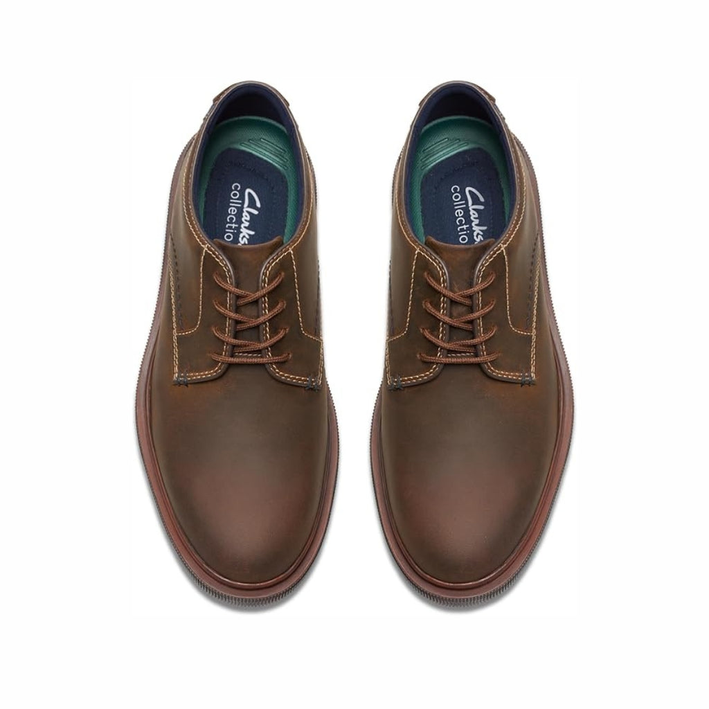Clarks Burchill Derby – 261769287 – Beeswax Leather / Navy