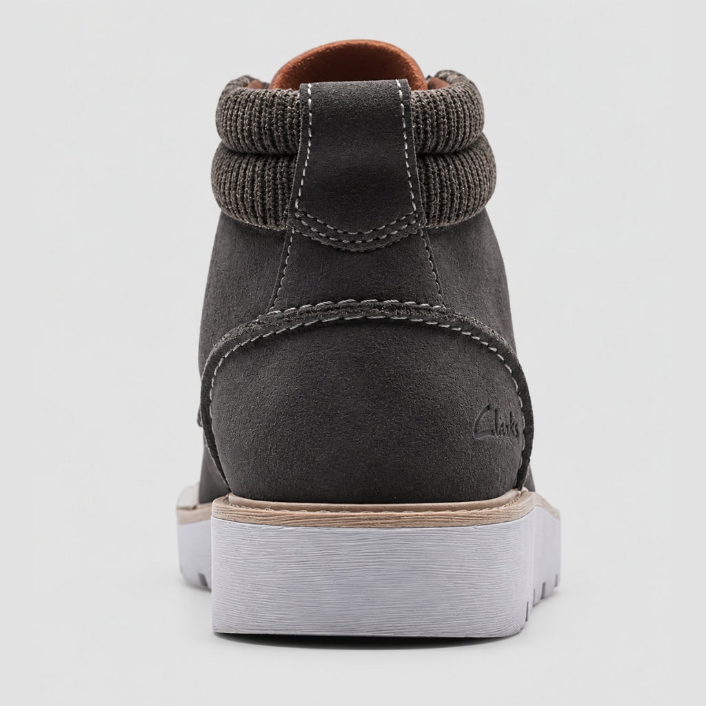 Clarks Barnes Mid Oxford Boot – 261673137 – Cola Suede / Dark Brown