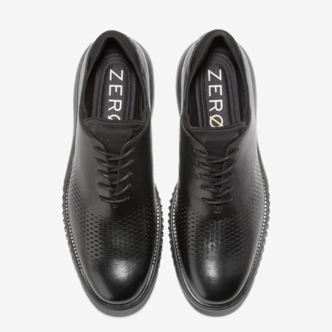Cole Haan 2.ZERØGRAND Laser Wingtip Oxford – C23832 – Black .. WIDE