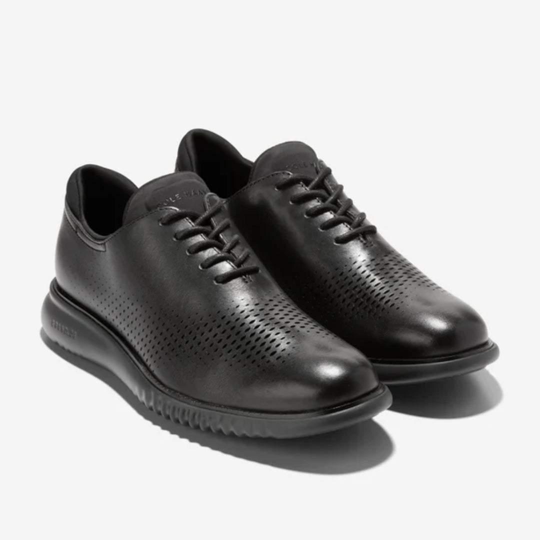 Cole Haan 2.ZERØGRAND Laser Wingtip Oxford – C23832 – Black .. WIDE