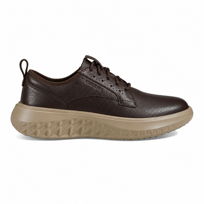 Cole Haan ZERØGRAND WFA Plain Toe Oxford – C38918 – Dark Chocolate / Cobblestone