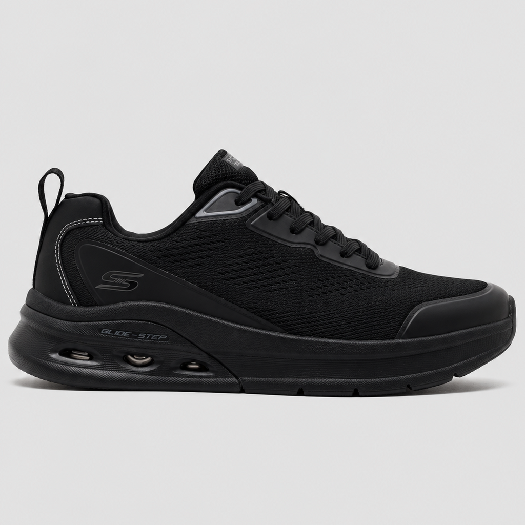 Skechers BOBS Sport Arc Waves 2.0 Class Rank Slip-ins – 118340-BBK – Black / Black