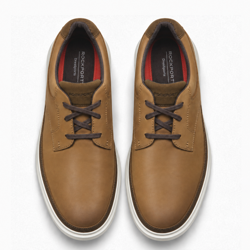 Rockport DresSports 2 Go Plain Toe Oxford – CH1289 – New Caramel