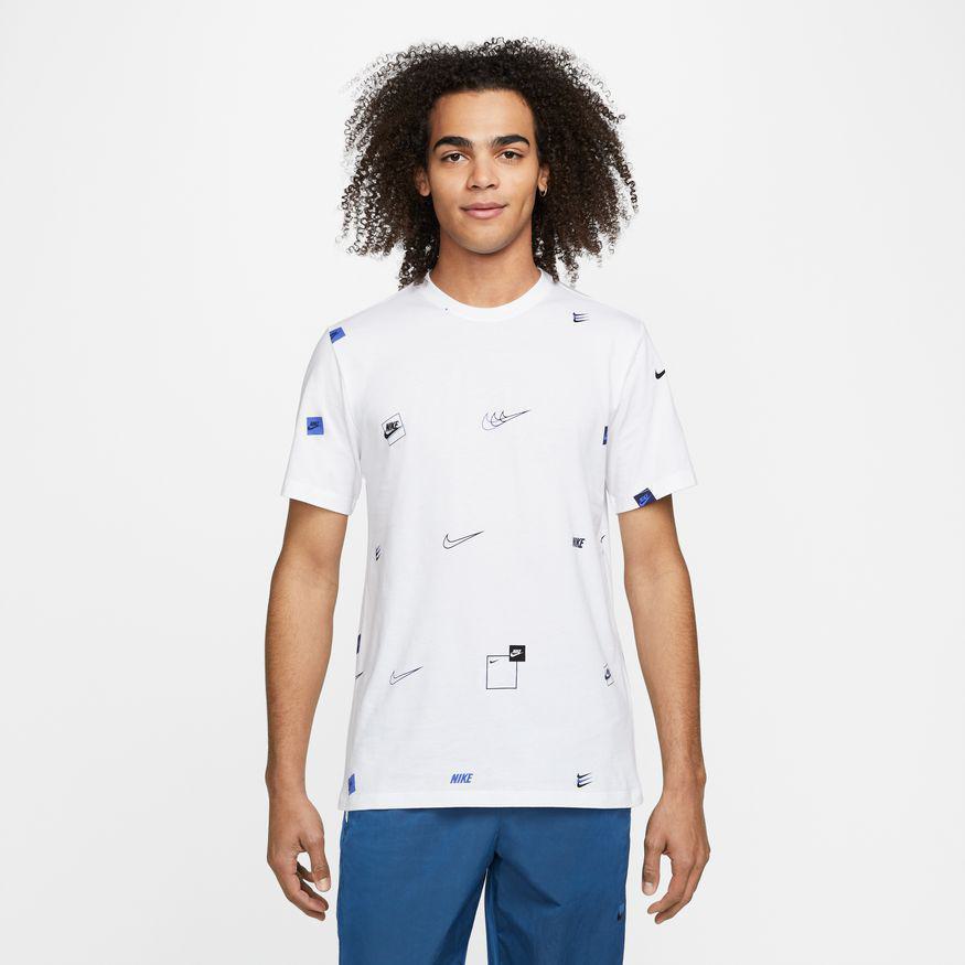 Nike NSW Multi-Logo AOP T-Shirt – DN5246-100 – White