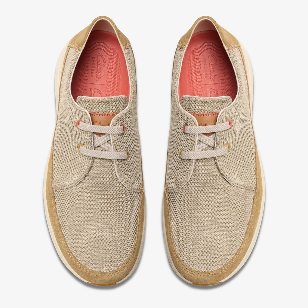 Clarks Easeway Lace Sneakers – 261813697 – Sand Combi