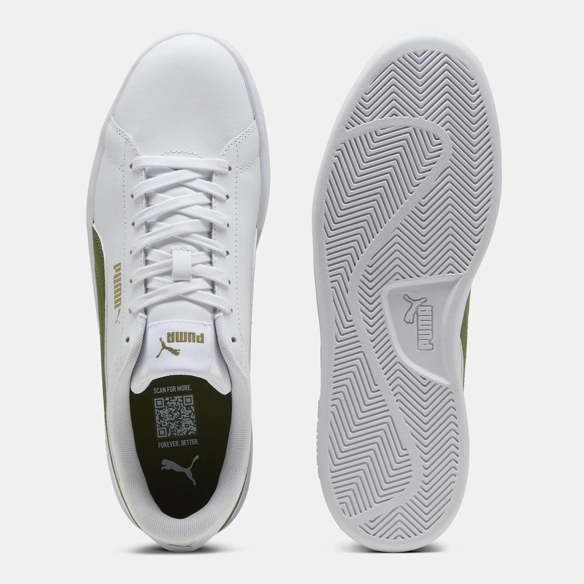 PUMA Smash 3.0 L – 390987-33 – PUMA White / Olive Green
