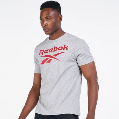 Reebok Graphic Series Stacked T-Shirt – FP9153 – Medium Grey Heather