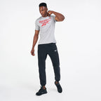 Reebok Graphic Series Stacked T-Shirt – FP9153 – Medium Grey Heather