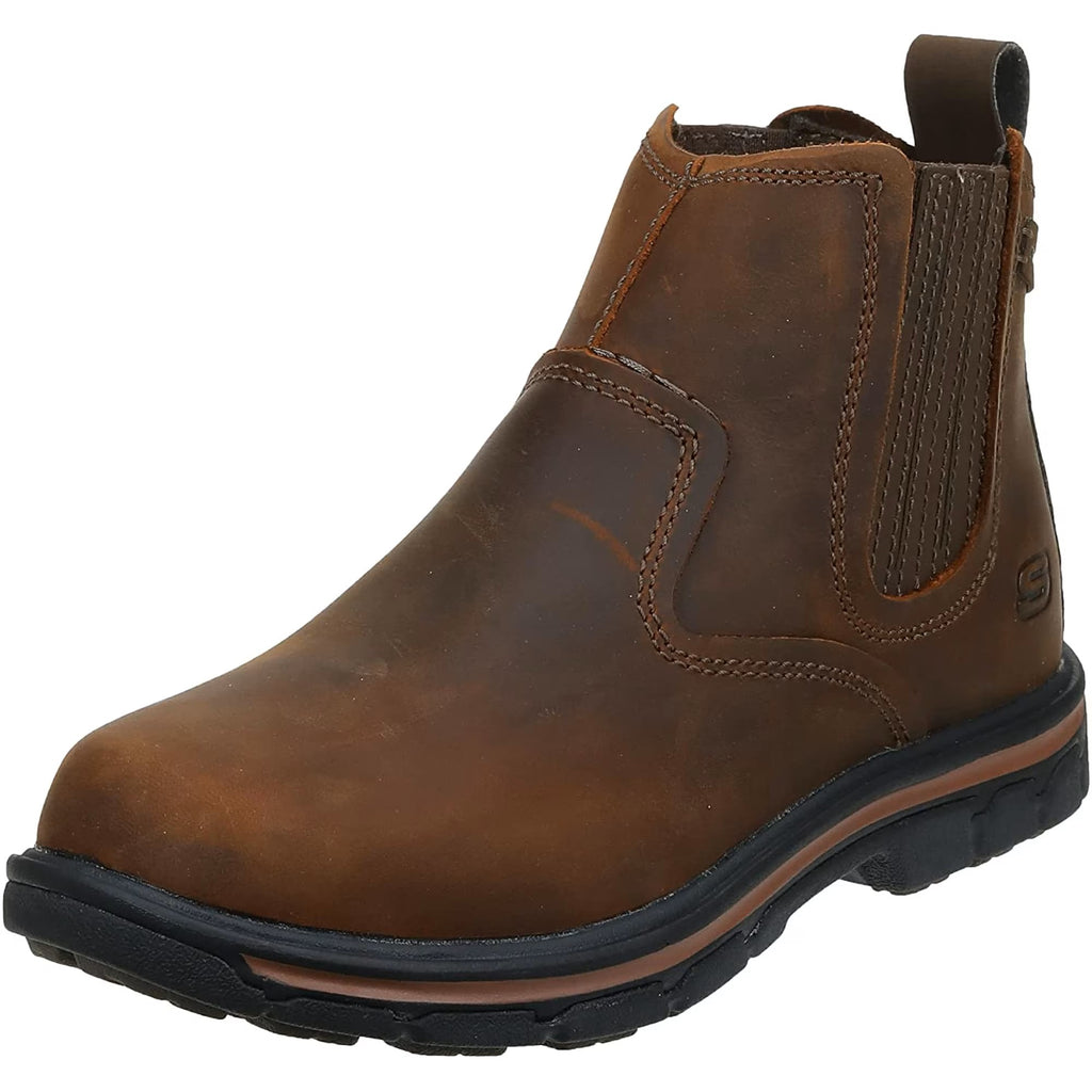 Skechers Relaxed Fit Segment-Dorton Chelsea Boots – 64263-CDB – Dark Brown