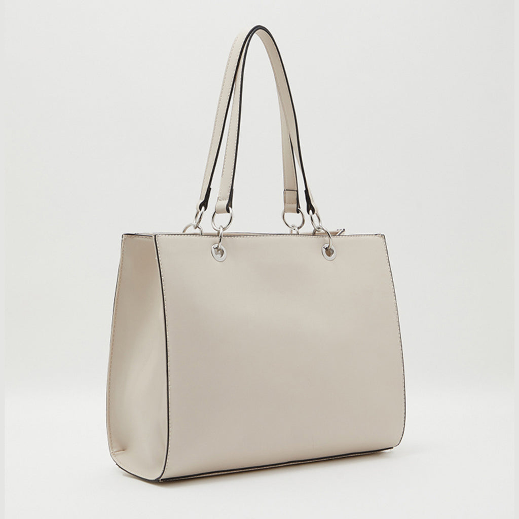 GUESS Structured Logo-Embossed Tote Bag – LE92925 STE – Stone