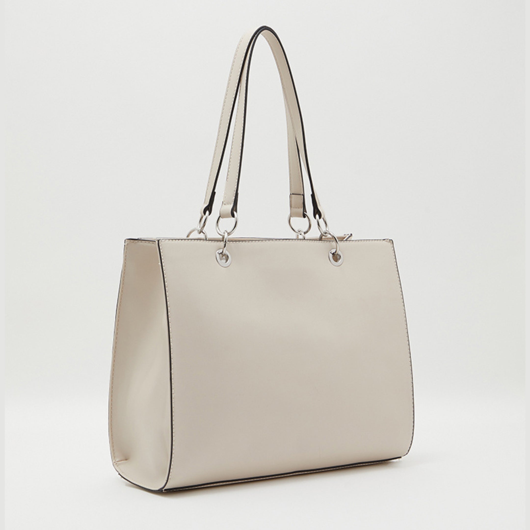 GUESS Structured Logo-Embossed Tote Bag – LE92925 STE – Stone