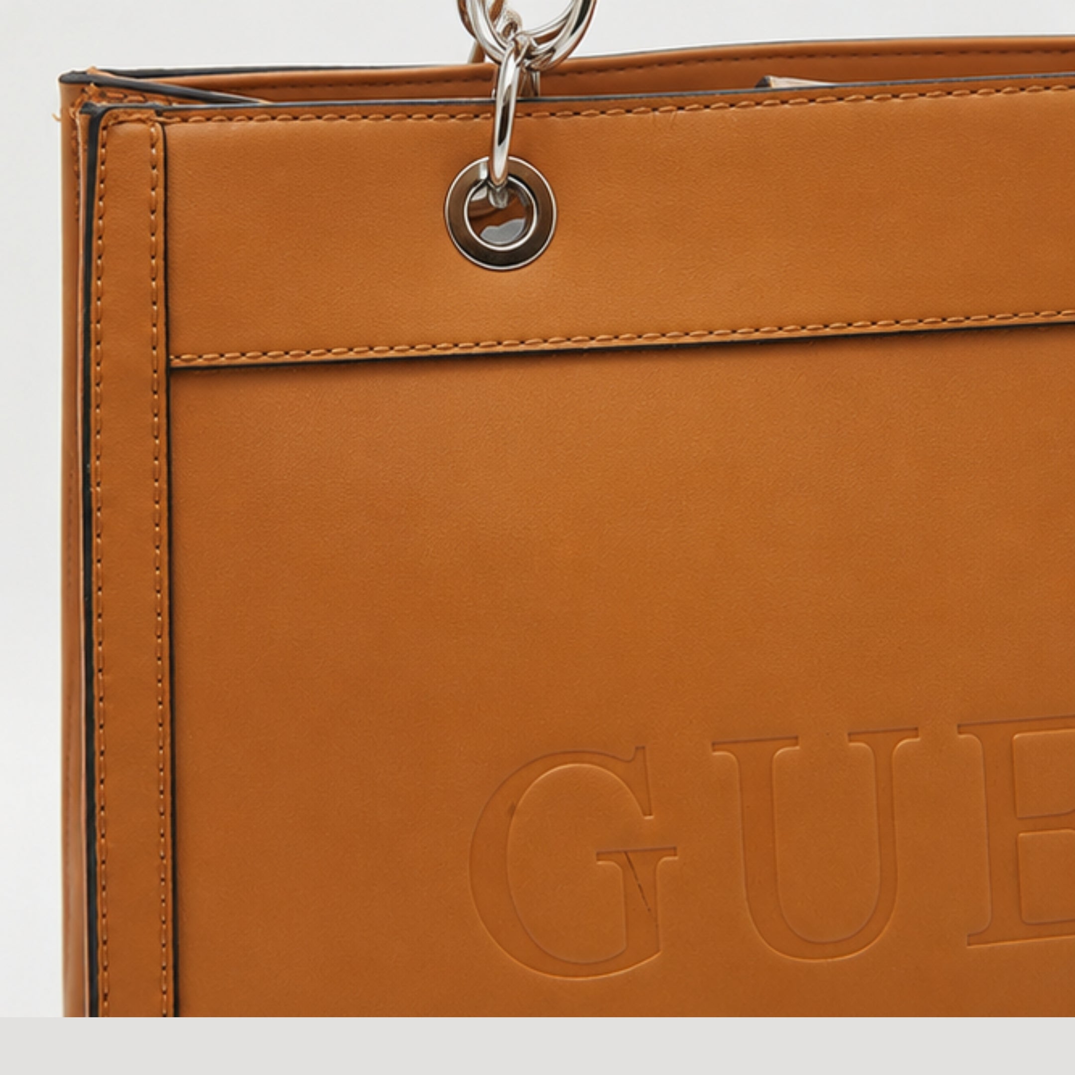 GUESS Structured Logo-Embossed Tote Bag – LE792925 HON – Honey