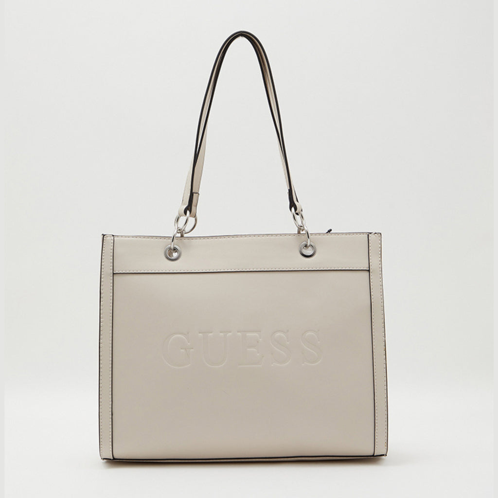 GUESS Structured Logo-Embossed Tote Bag – LE92925 STE – Stone
