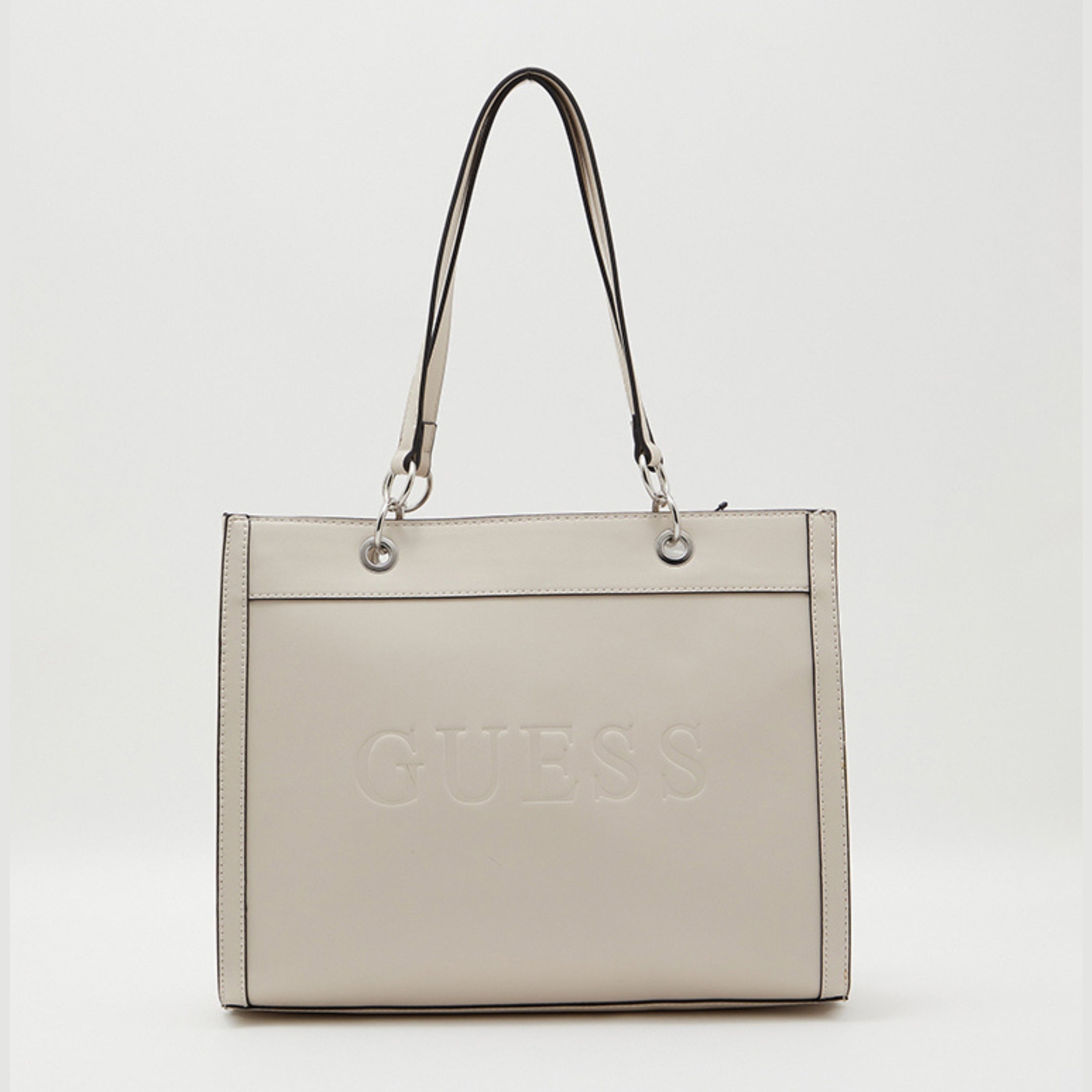 GUESS Structured Logo-Embossed Tote Bag – LE92925 STE – Stone