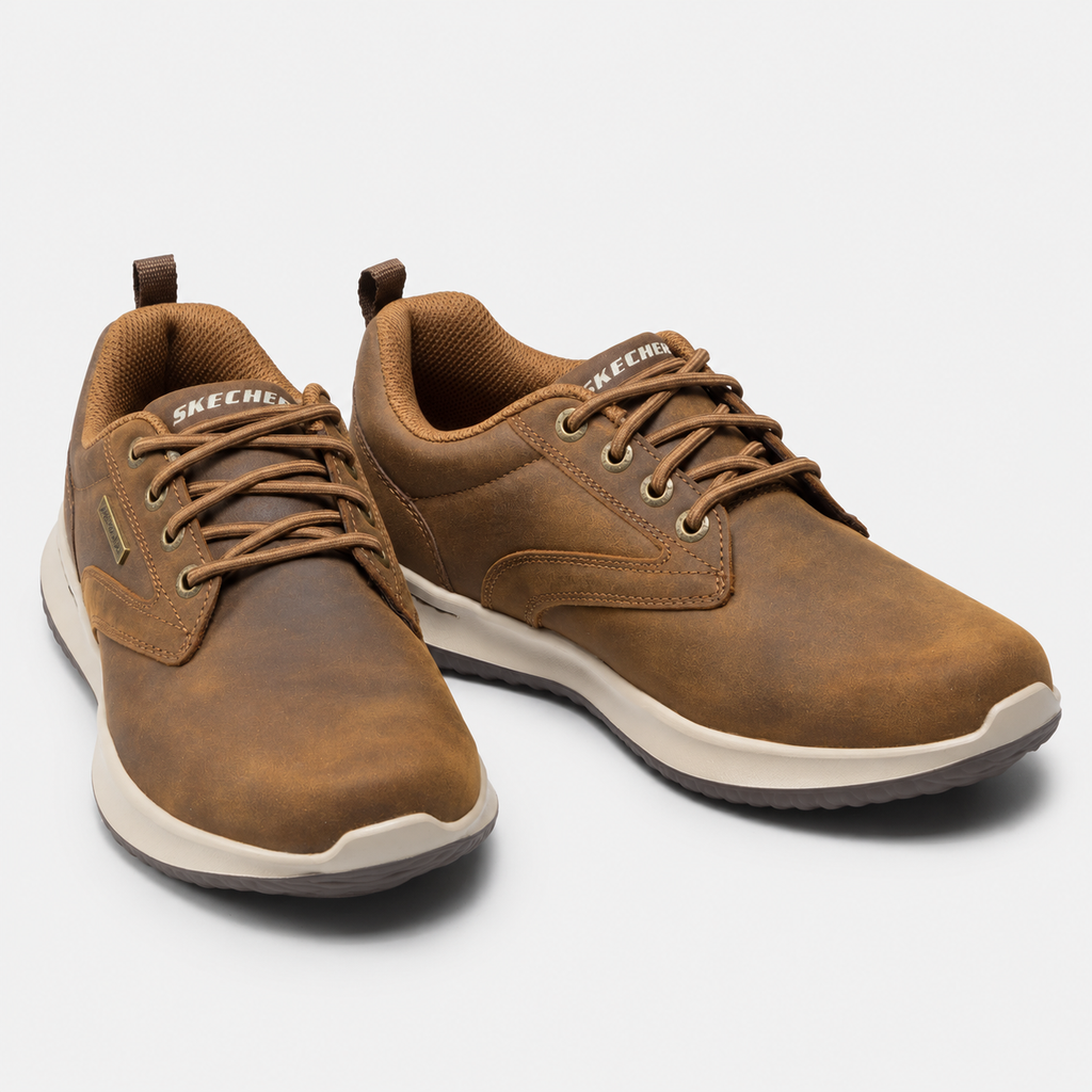 Skechers Delson – Antigo Waterproof Shoes – 65693-CDB – Brown
