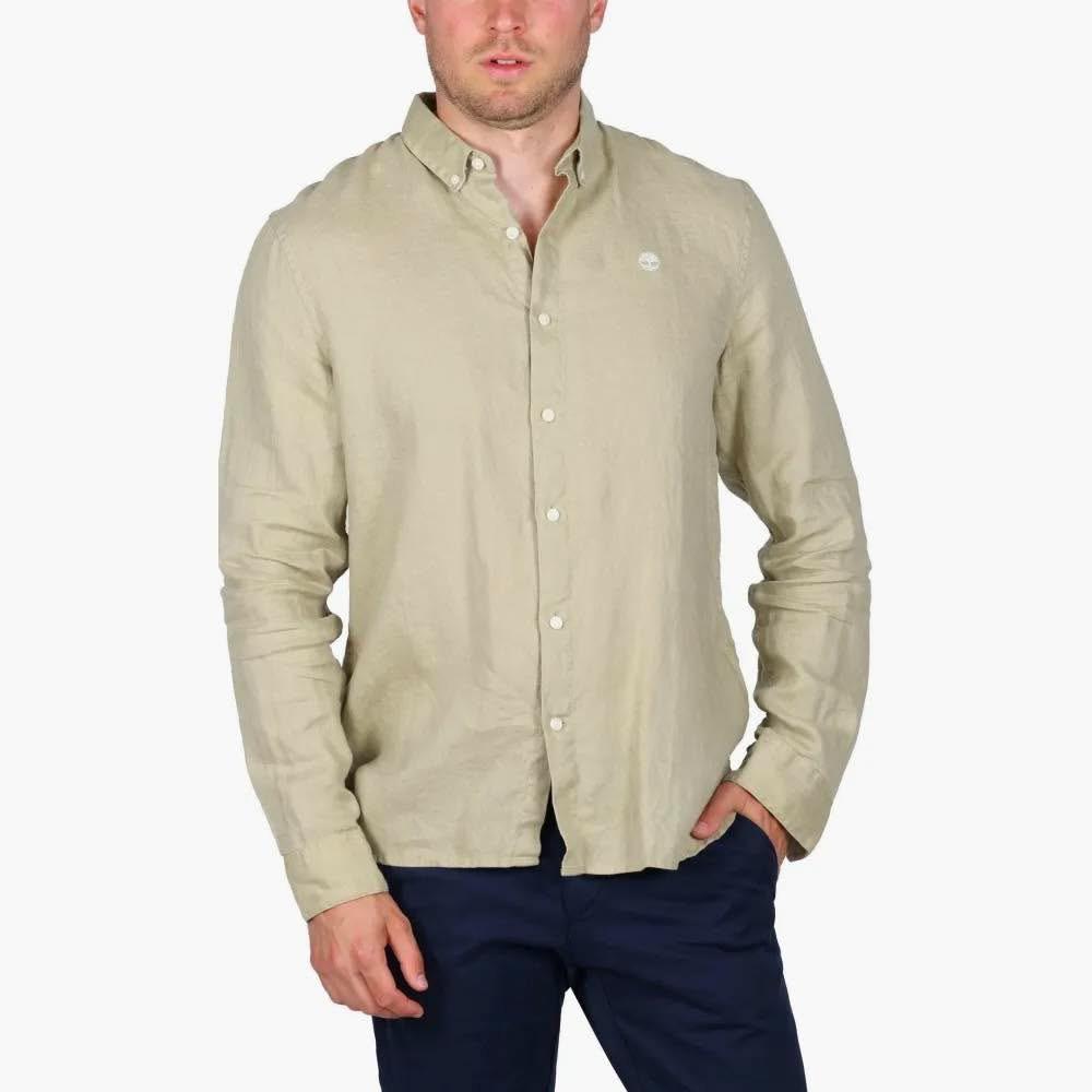 Timberland Mill Brook Linen Shirt – A2DC3 – Stone