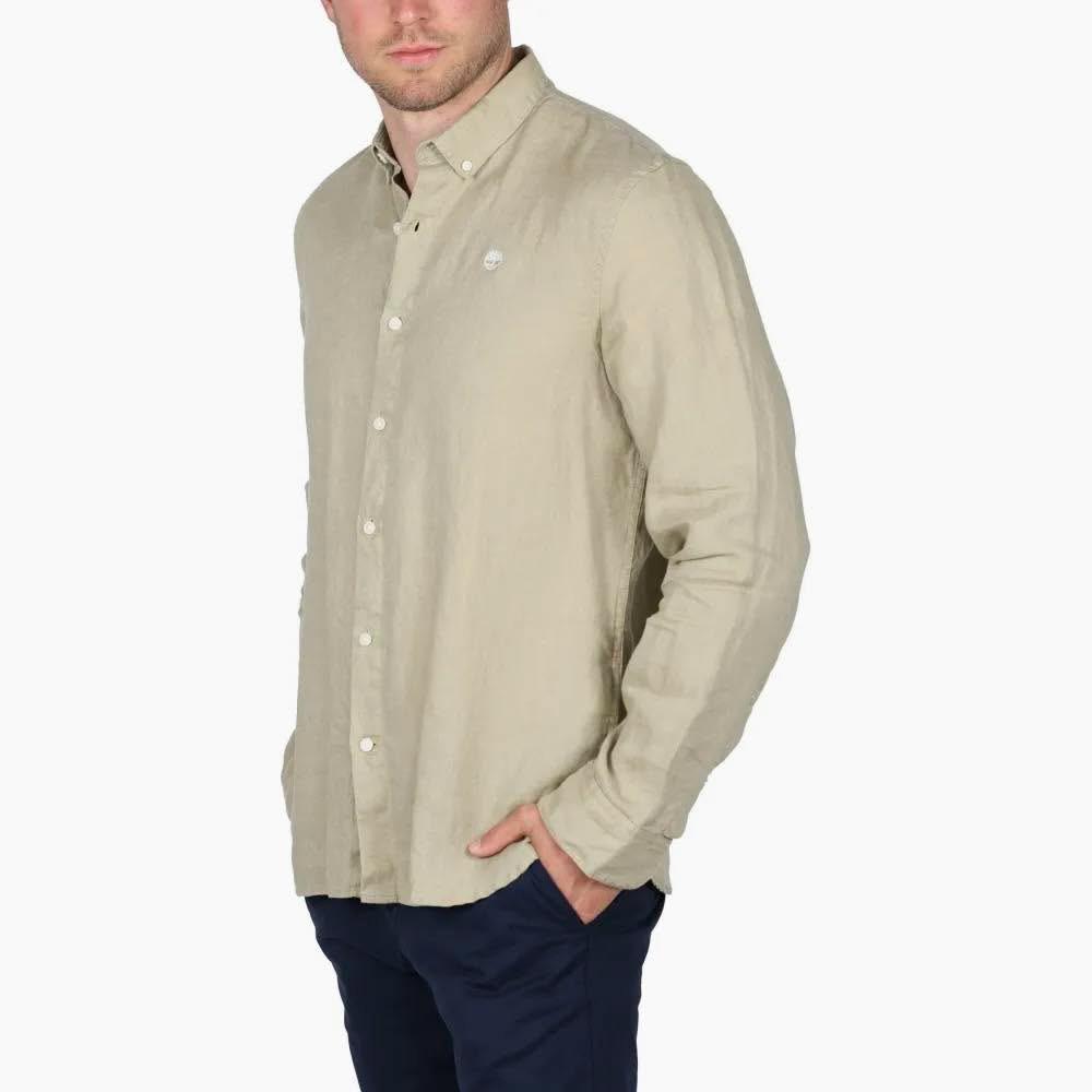 Timberland Mill Brook Linen Shirt – A2DC3 – Stone