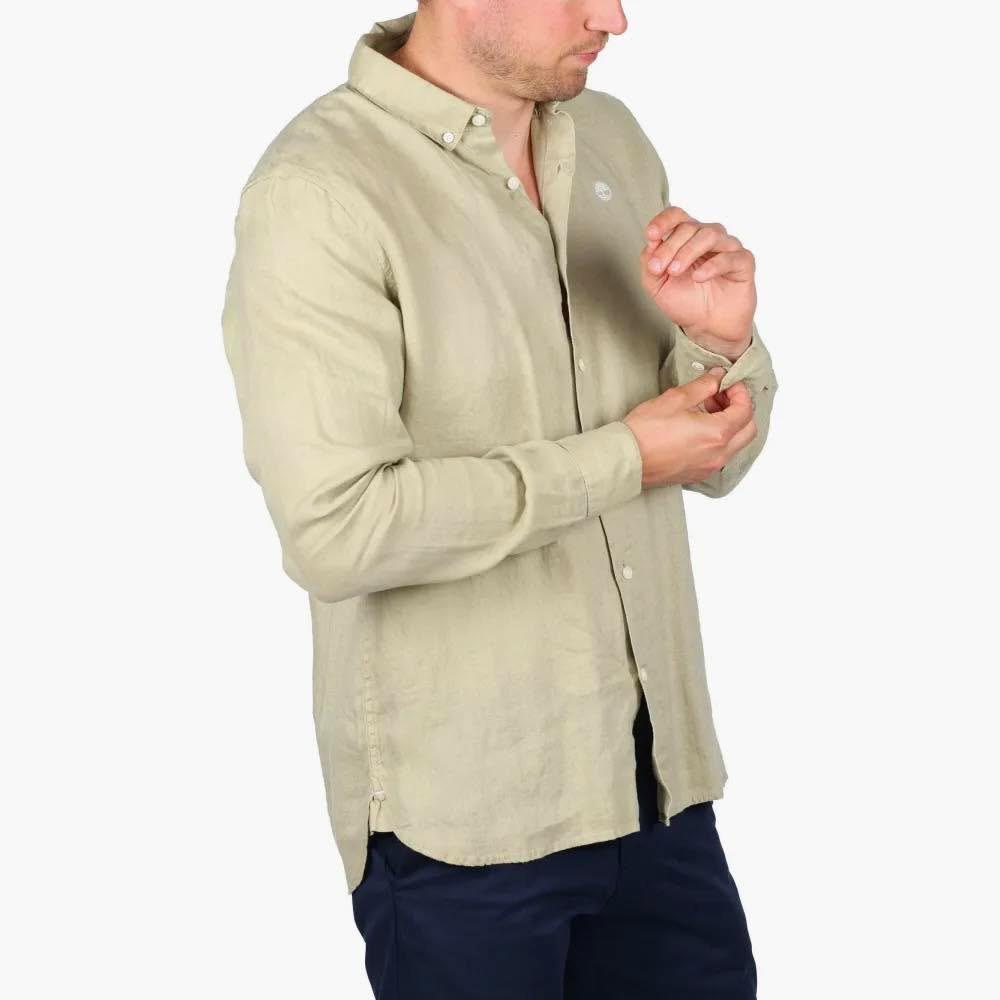 Timberland Mill Brook Linen Shirt – A2DC3 – Stone
