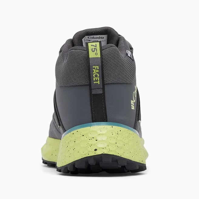 Columbia Facet 75 Mid OutDry Waterproof Hiking Shoes – BM7615-011 – Black / Bright Green