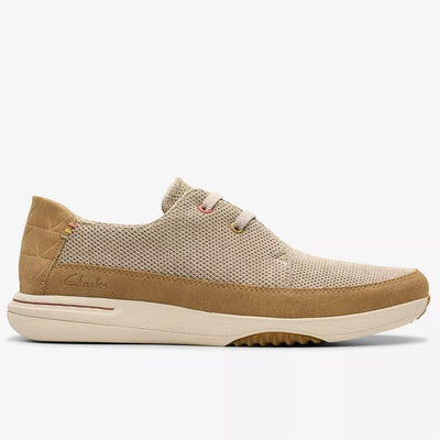Clarks Easeway Lace Sneakers – 261813697 – Sand Combi