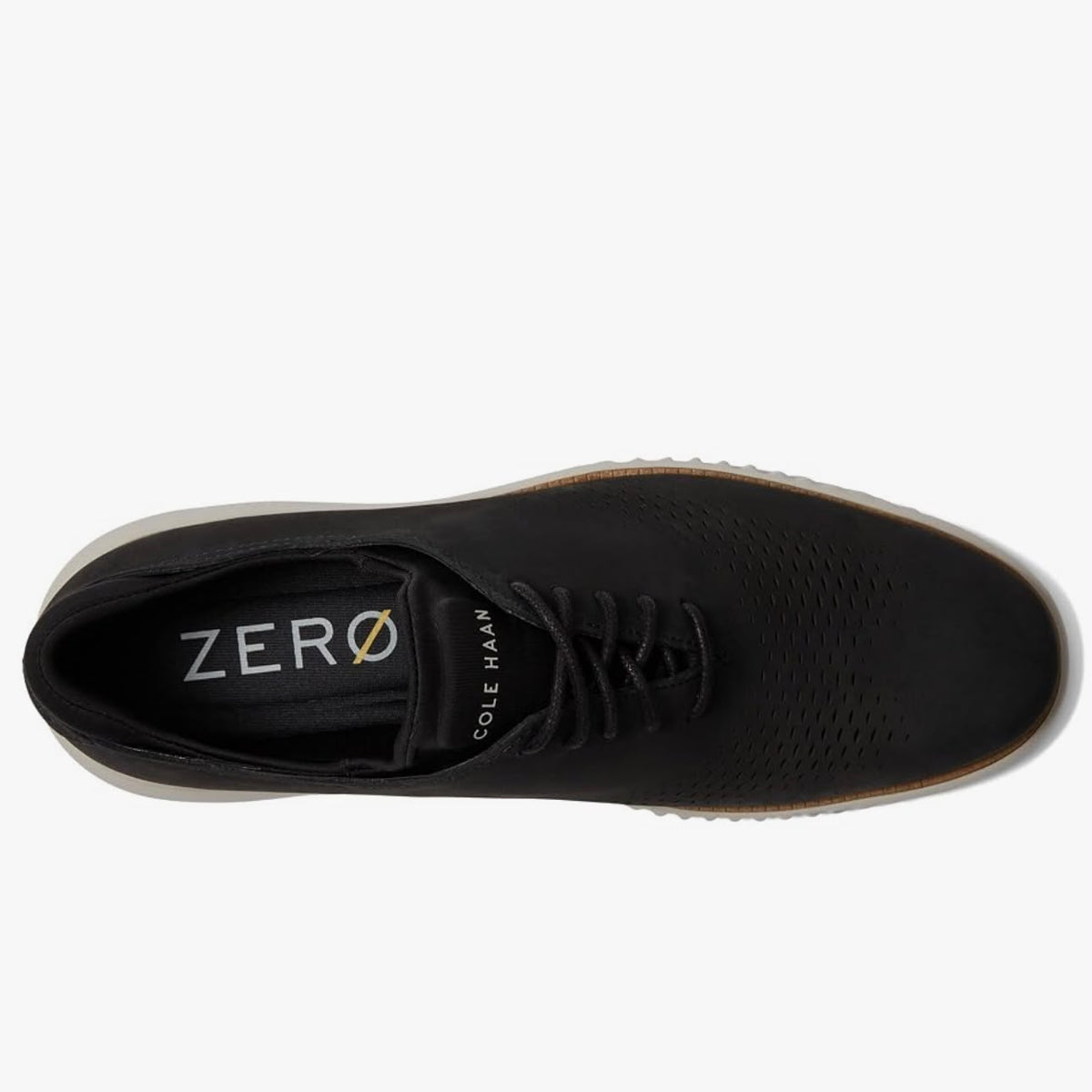 Cole Haan 2.ZERØGRAND Laser Wingtip Oxford – C23807 – Black / Ivory