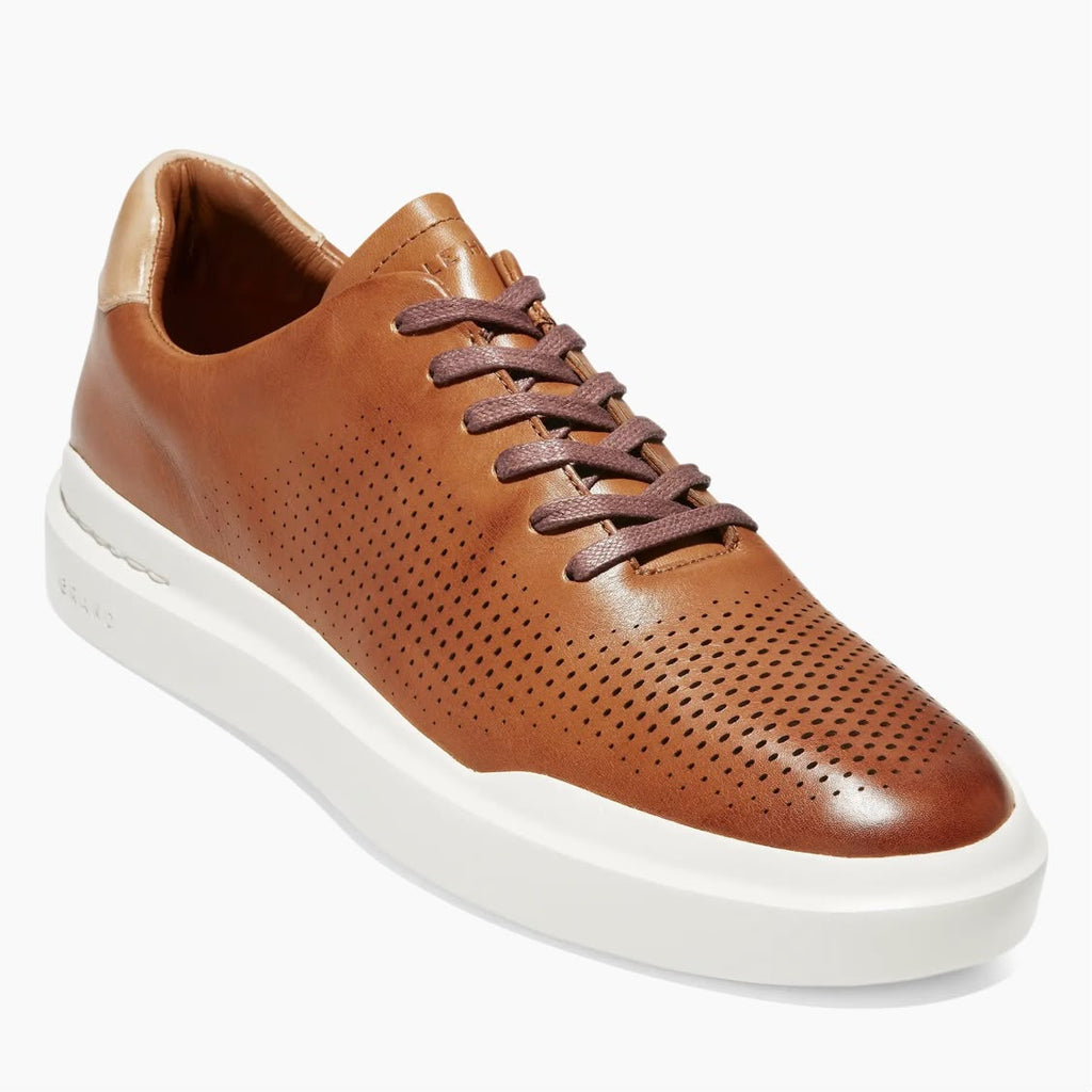 Cole Haan GrandPrø Rally Laser Cut Sneakers – C31218 – British Tan / Ivory
